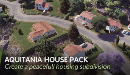 мод Aquitania House Pack для Cities Skylines
